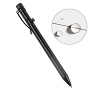 Bolígrafo bolt-action negro con tinta azul