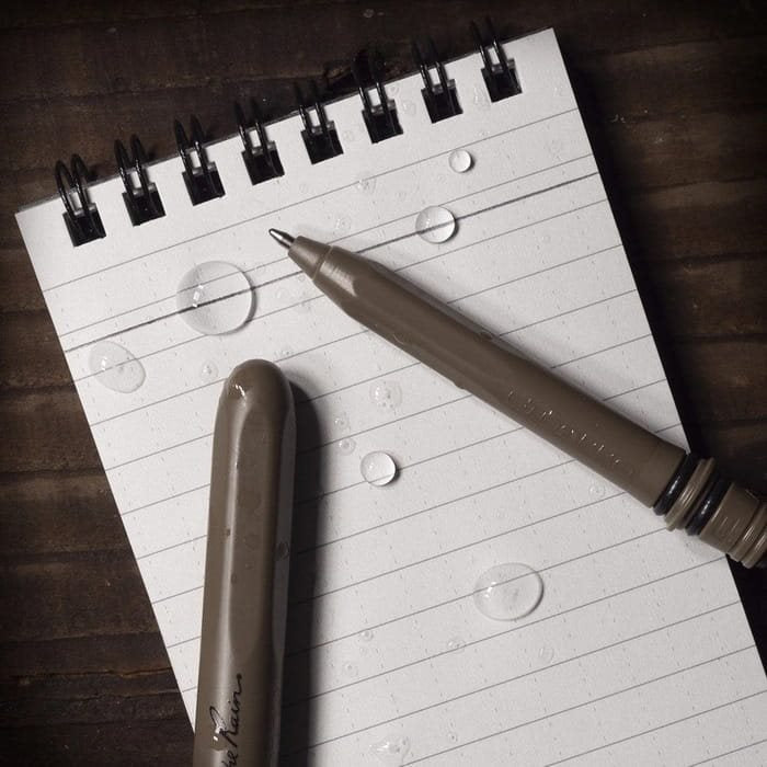 Set de 2 bolígrafos EDC Pocket Rite in the Rain, tinta negra, Dark Earth