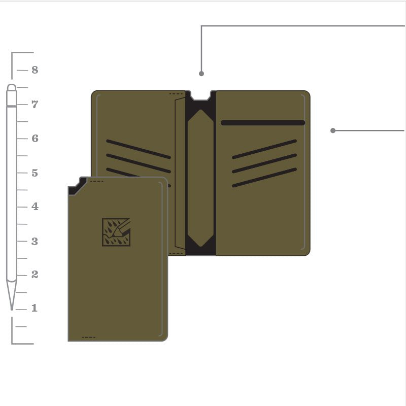 Funda impermeable MONSOON HORIZON para bloc pequeño y lápiz