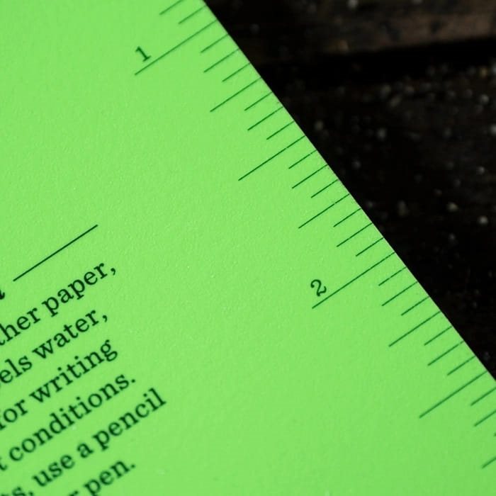 Bloc impermeable TOP-SPIRAL 3x5 verde, cuaderno pequeño 127 x 76 mm