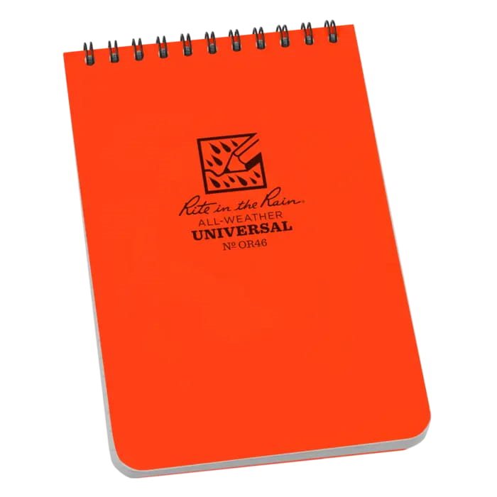 Bloc impermeable espiral TOP-SPIRAL 4x6\" azul, 50 hojas, 165 x 105 mm