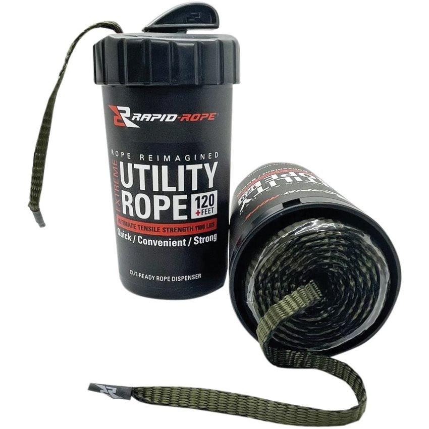 Cuerda RAPID ROPE verde 3 m en estuche con cortador integrado
