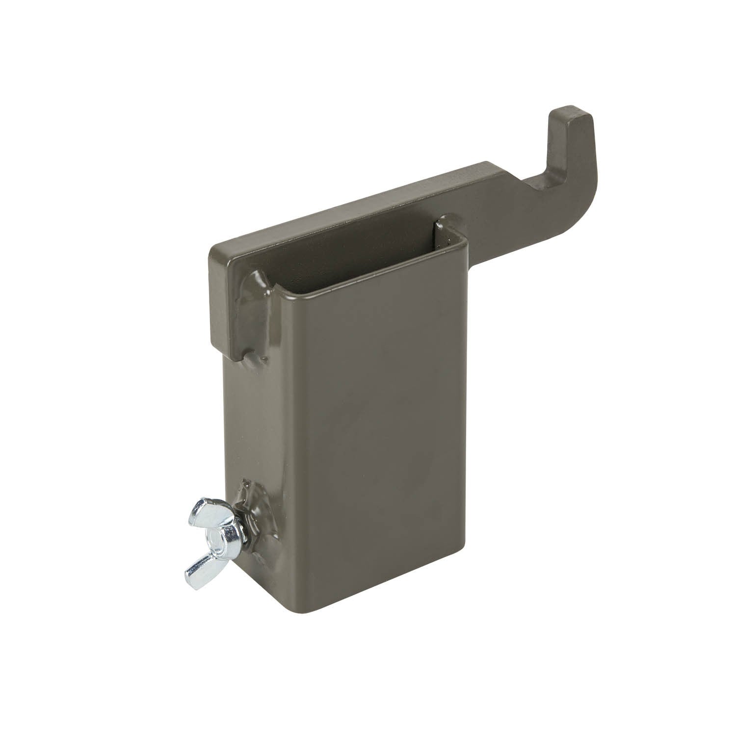 Gancho de acero BROWN GREY para colgar blancos HELIKON-TEX (compatible con listones 4,5 x 3 cm)