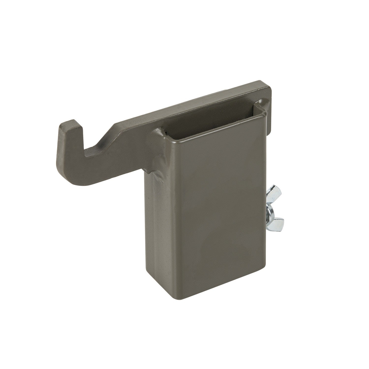 Gancho de acero BROWN GREY para colgar blancos HELIKON-TEX (compatible con listones 4,5 x 3 cm)