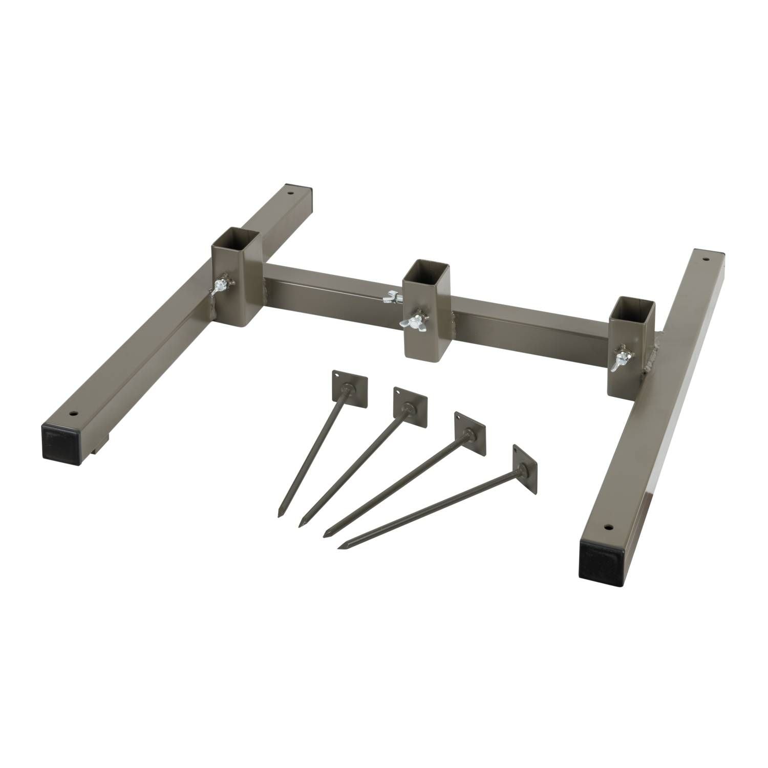 Soporte de acero plegable HELIKON-TEX para blancos, montaje sin herramientas y fijación con clavijas de acero