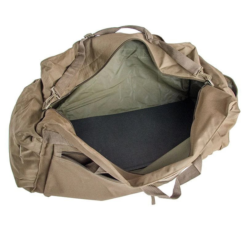 Bolsa de transporte STRONG 80L negra, reforzada con cremalleras extra fuertes y poliéster con revestimiento