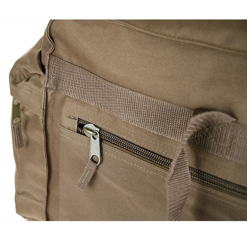 Bolsa de transporte STRONG 80L negra, reforzada con cremalleras extra fuertes y poliéster con revestimiento