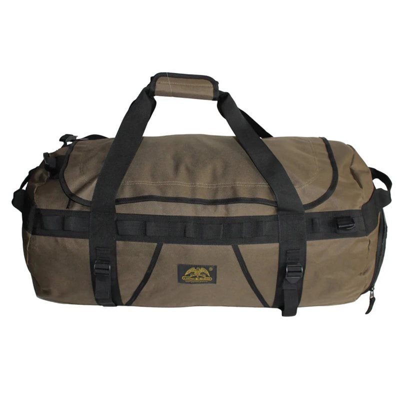 Bolsa de viaje verde 60 cm 60 L de poliéster resistente, convertible a mochila