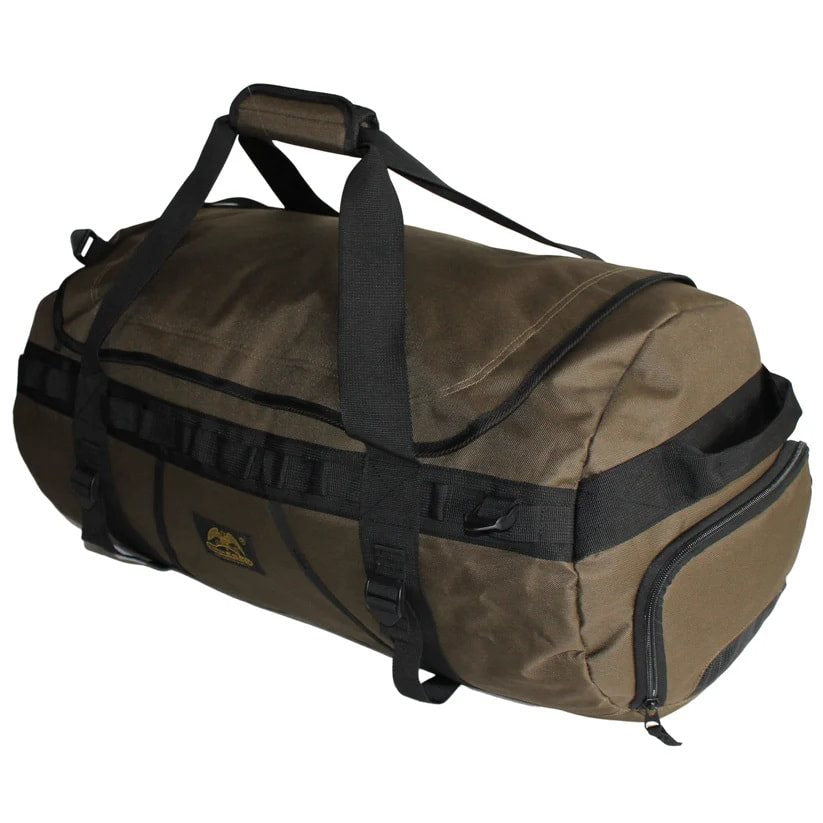 Bolsa de viaje verde 60 cm 60 L de poliéster resistente, convertible a mochila