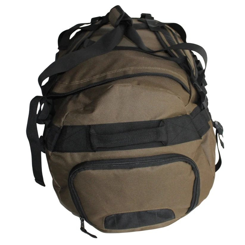 Bolsa de viaje verde 60 cm 60 L de poliéster resistente, convertible a mochila