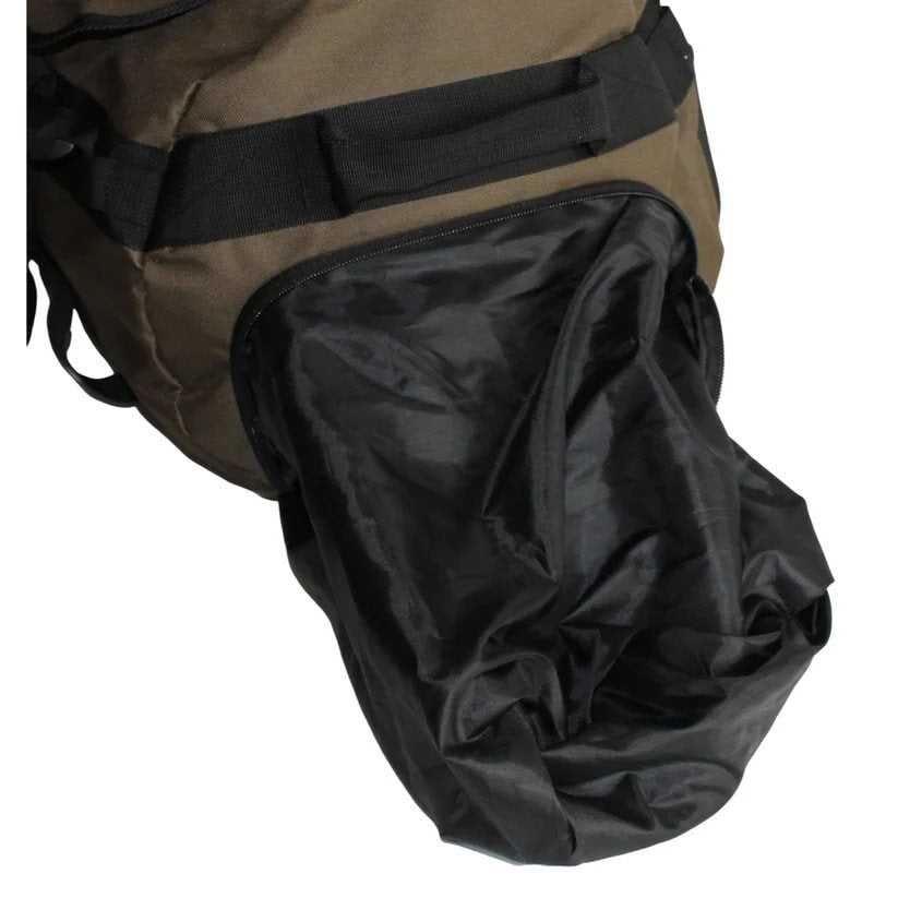 Bolsa de viaje verde 60 cm 60 L de poliéster resistente, convertible a mochila