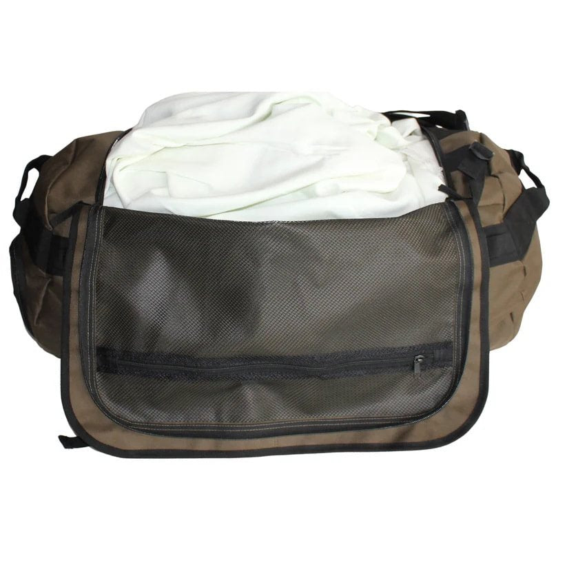 Bolsa de viaje verde 60 cm 60 L de poliéster resistente, convertible a mochila