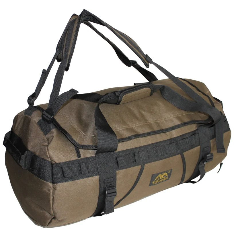 Bolsa de viaje verde 60 cm 60 L de poliéster resistente, convertible a mochila