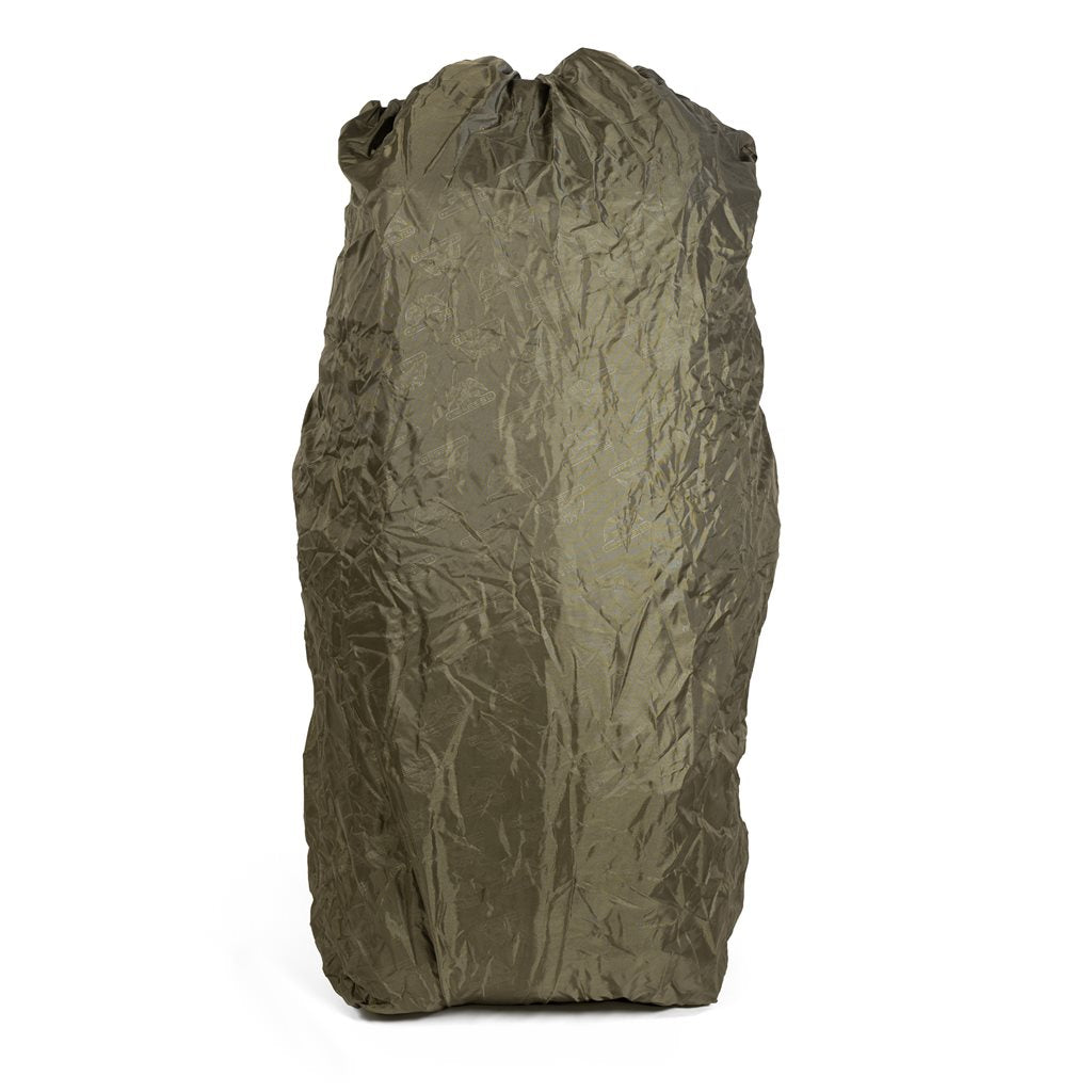 Mochila trekking XXL 104 L verde con refuerzo interno, sistema de espalda ajustable y dos compartimentos
