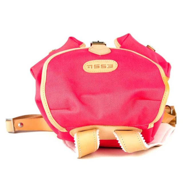 Mochila TRUCKSACK 14l verde de lona con fondo y correas de piel