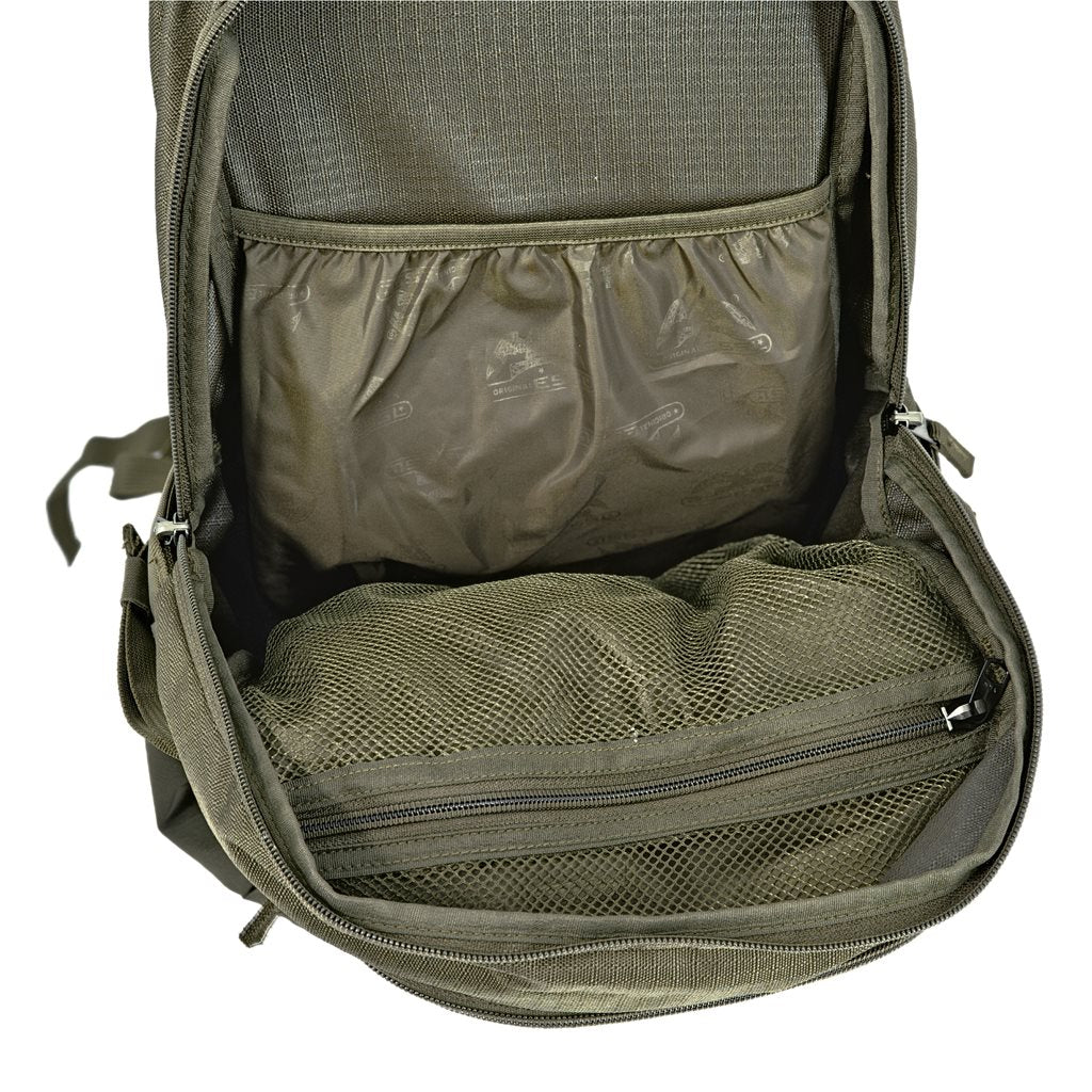 Mochila HIKING 25L verde, mochila de día con refuerzo y sistema de espalda ventilado