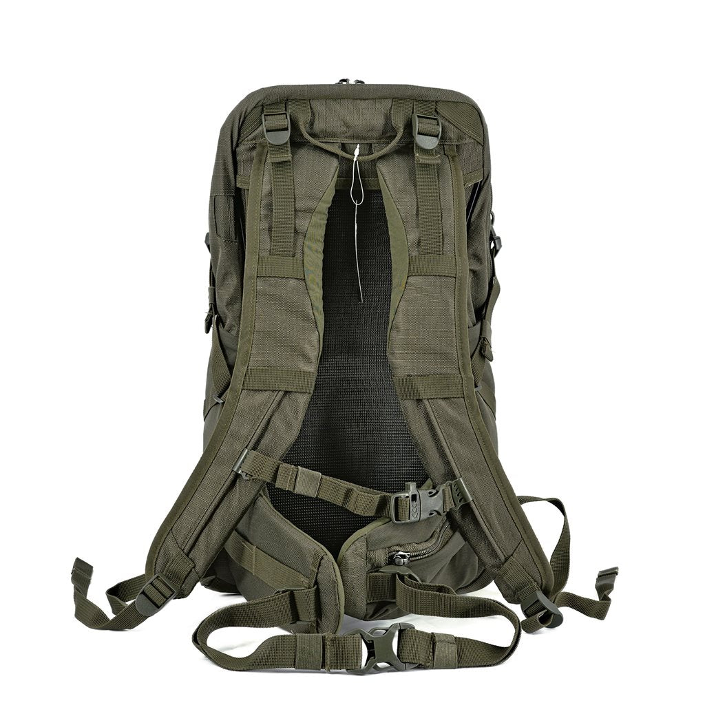 Mochila HIKING 25L verde, mochila de día con refuerzo y sistema de espalda ventilado