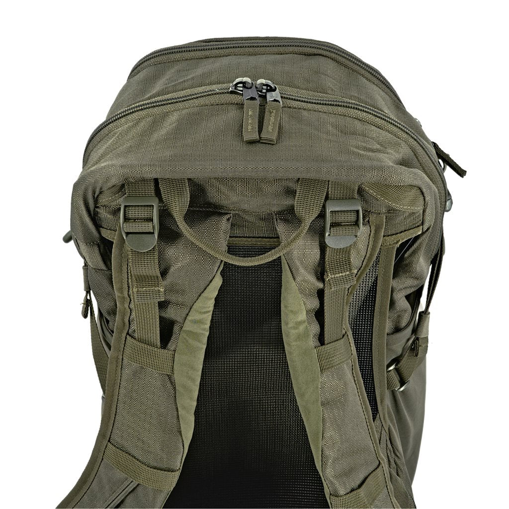 Mochila HIKING 25L verde, mochila de día con refuerzo y sistema de espalda ventilado