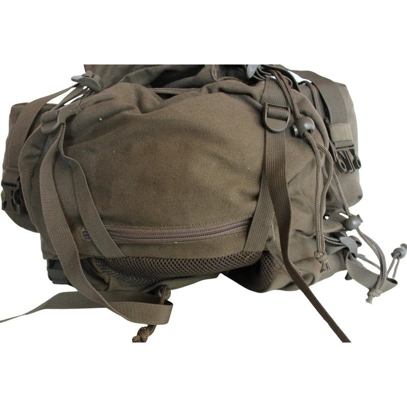 Mochila JAGD 40L verde con funda y sistema de carga acolchado