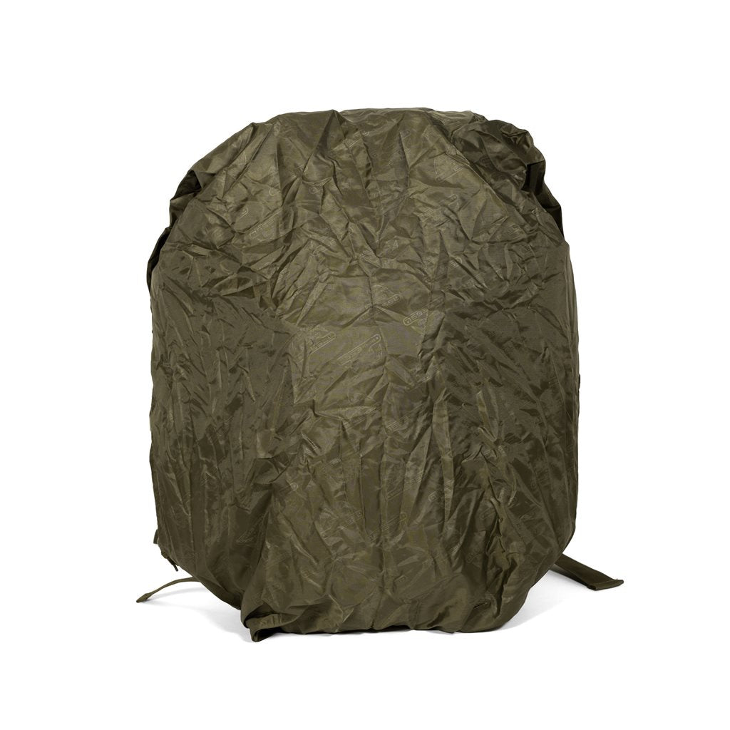 Mochila SQUAD 34L negra con funda protectora, carga superior, uso militar y civil
