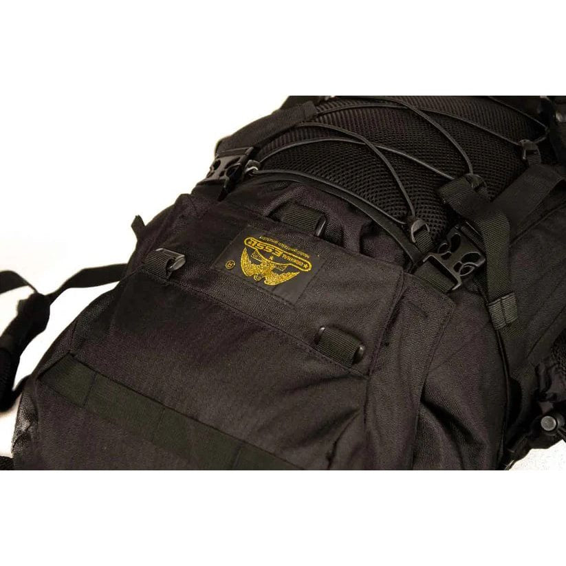 Mochila TOUR 65L Negra, krosna de dos compartimentos con armazón interior (RU75-SW)