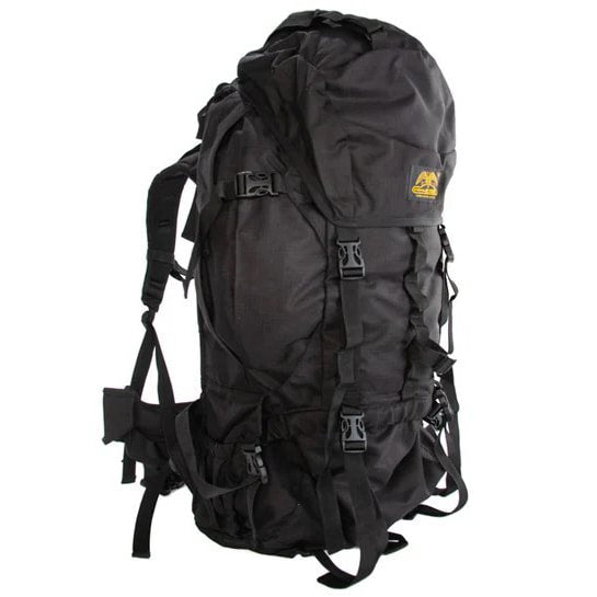 Mochila trekking 85L verde, doble compartimento con sistema dorsal ajustable