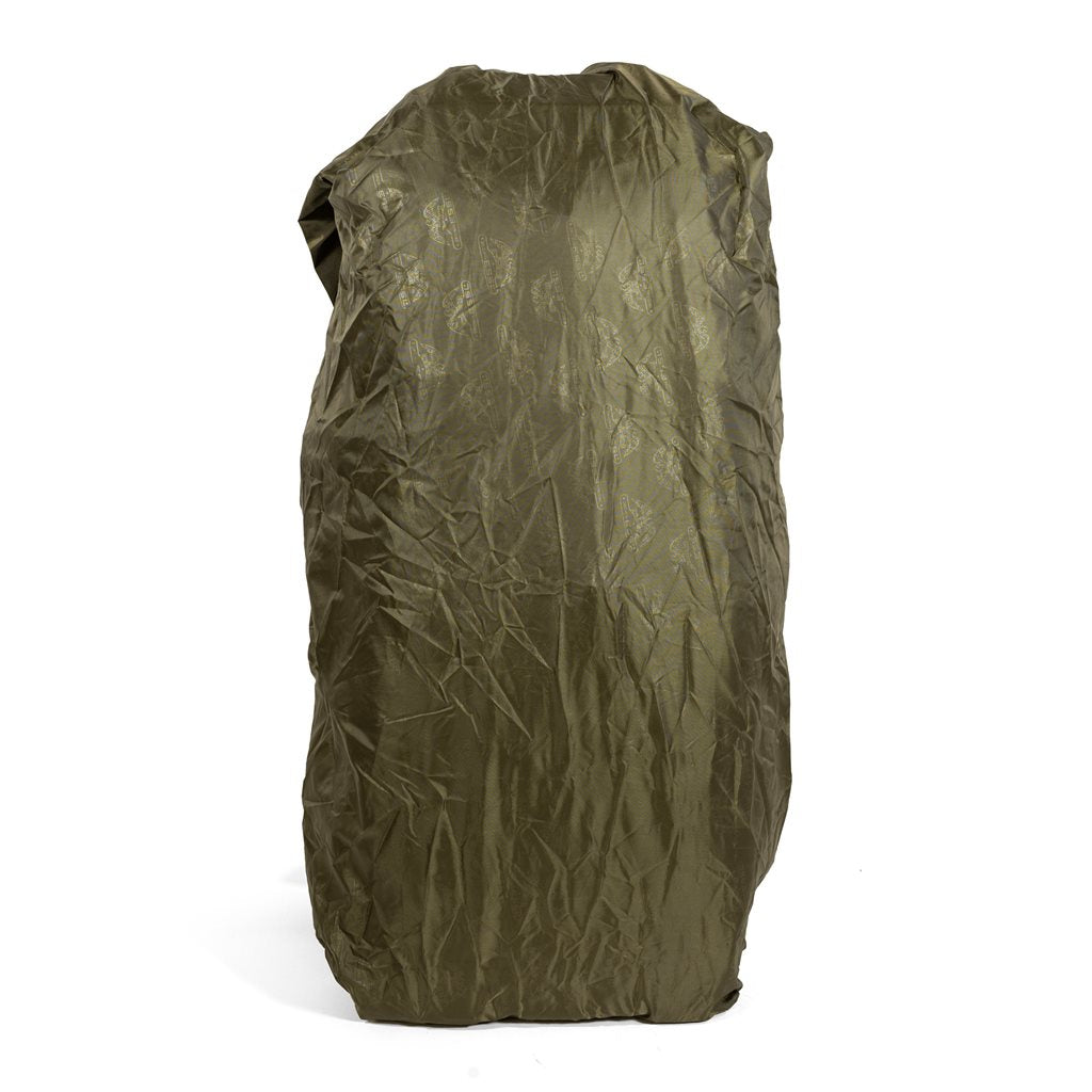 Mochila trekking 85L verde, doble compartimento con sistema dorsal ajustable