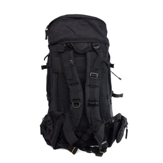 Mochila HIKING MEDIUM 35l negra con refuerzo y sistema de espalda ventilado