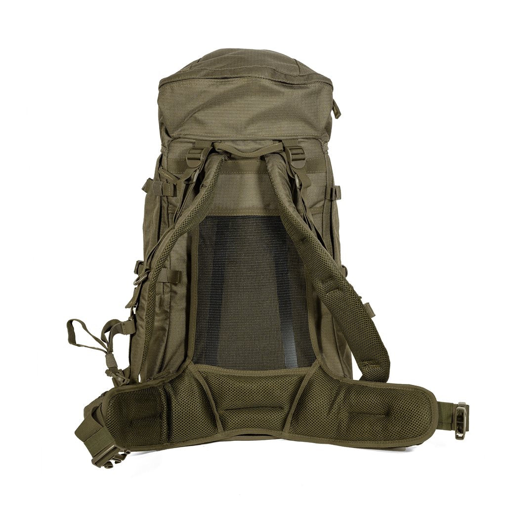Mochila HIKING MEDIUM 35 l verde con refuerzo y sistema de espalda ventilado
