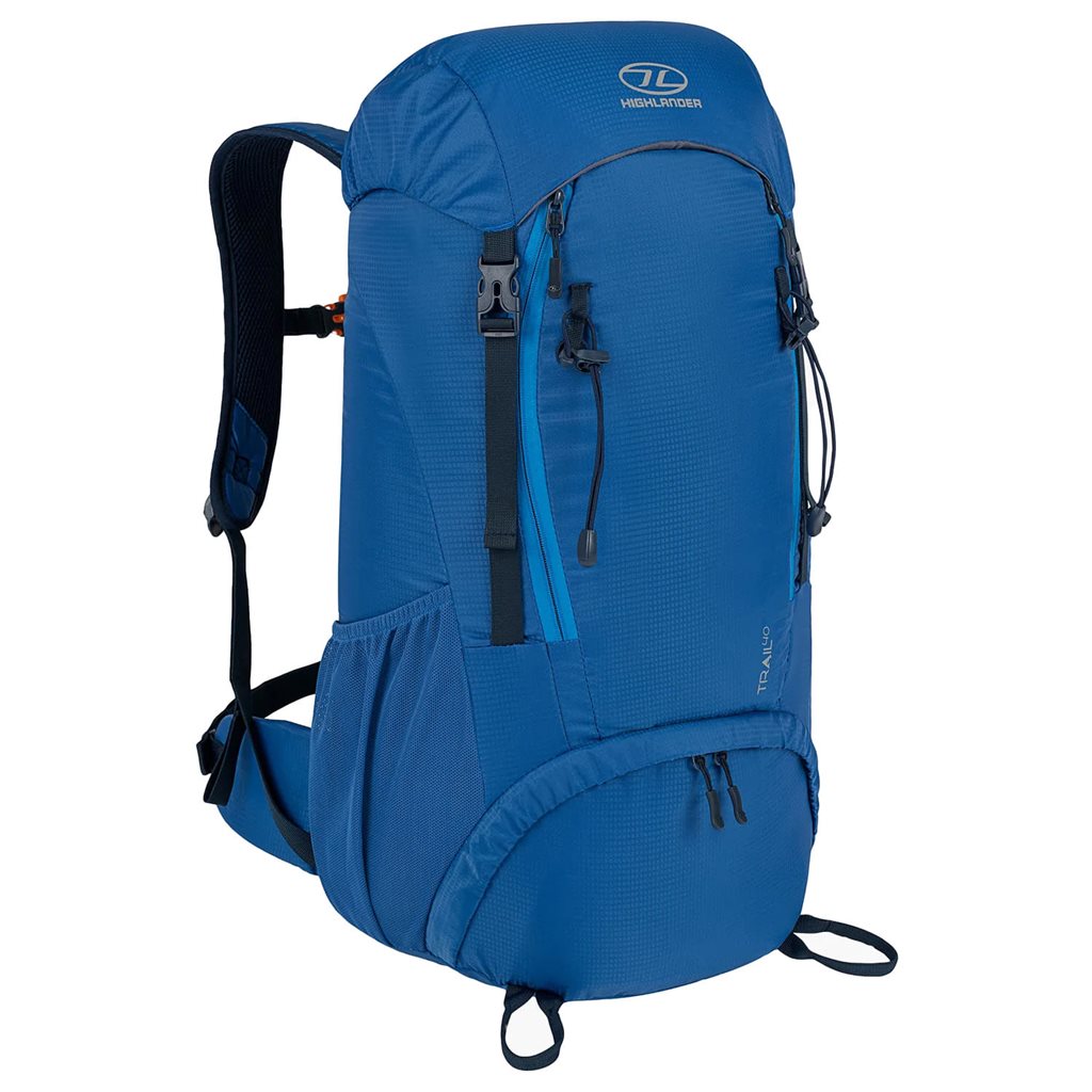 Mochila mujer TRAIL 40 L negra, duradera y repelente al agua