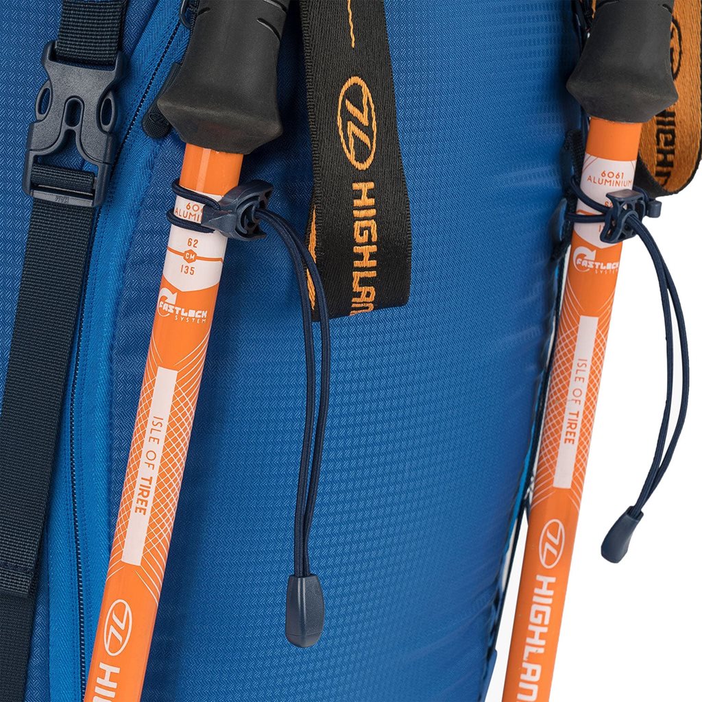 Mochila mujer TRAIL 40 L negra, duradera y repelente al agua