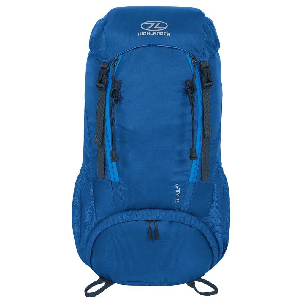 Mochila mujer TRAIL 40 L negra, duradera y repelente al agua