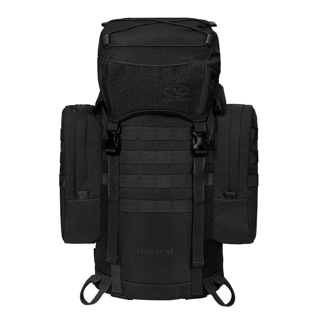 Mochila FORCES ELITE 44 L negra, ligera y resistente