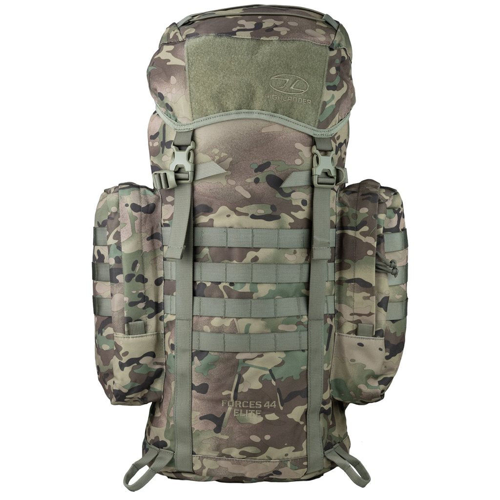 Mochila FORCES ELITE 44 L negra, ligera y resistente