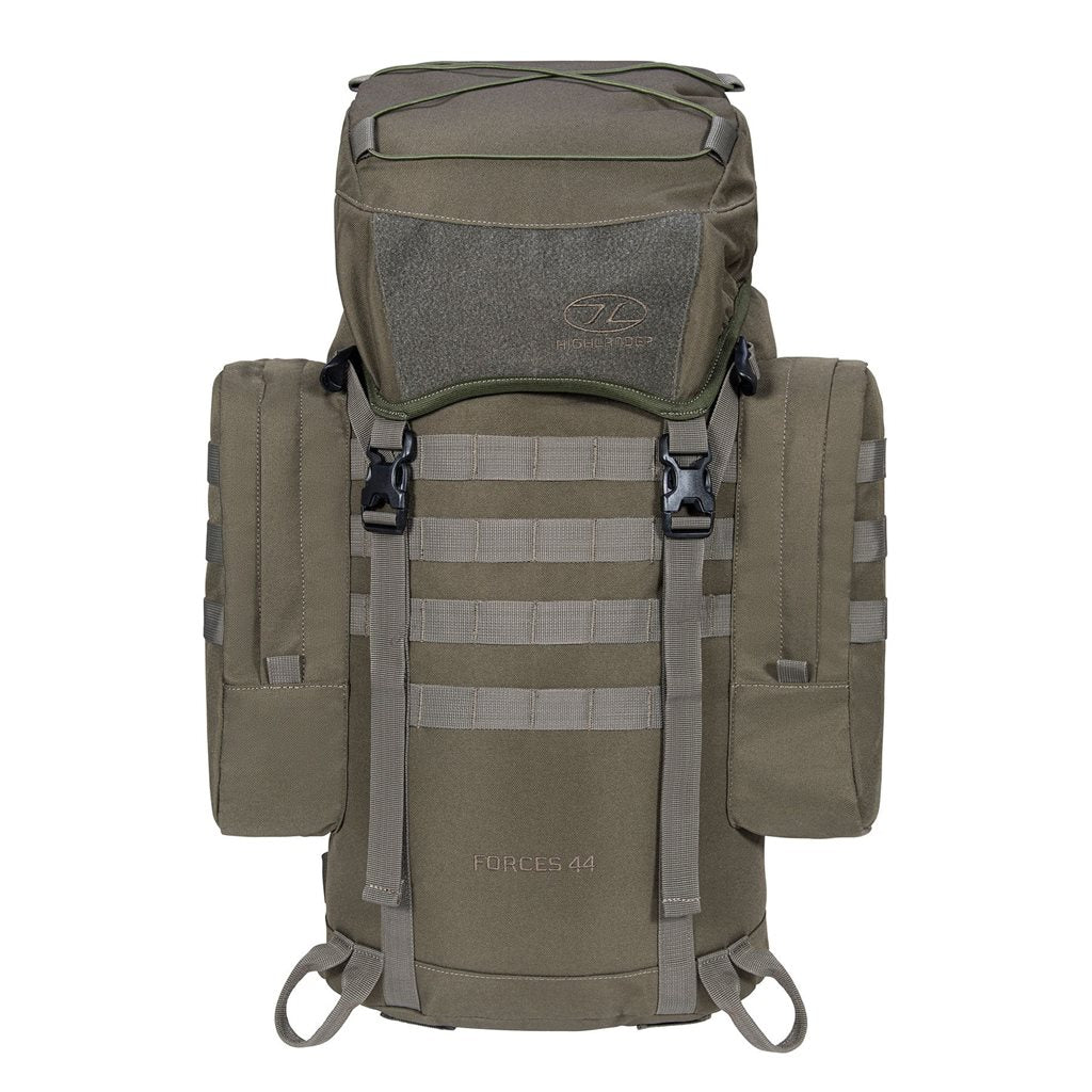Mochila FORCES ELITE 44 L negra, ligera y resistente