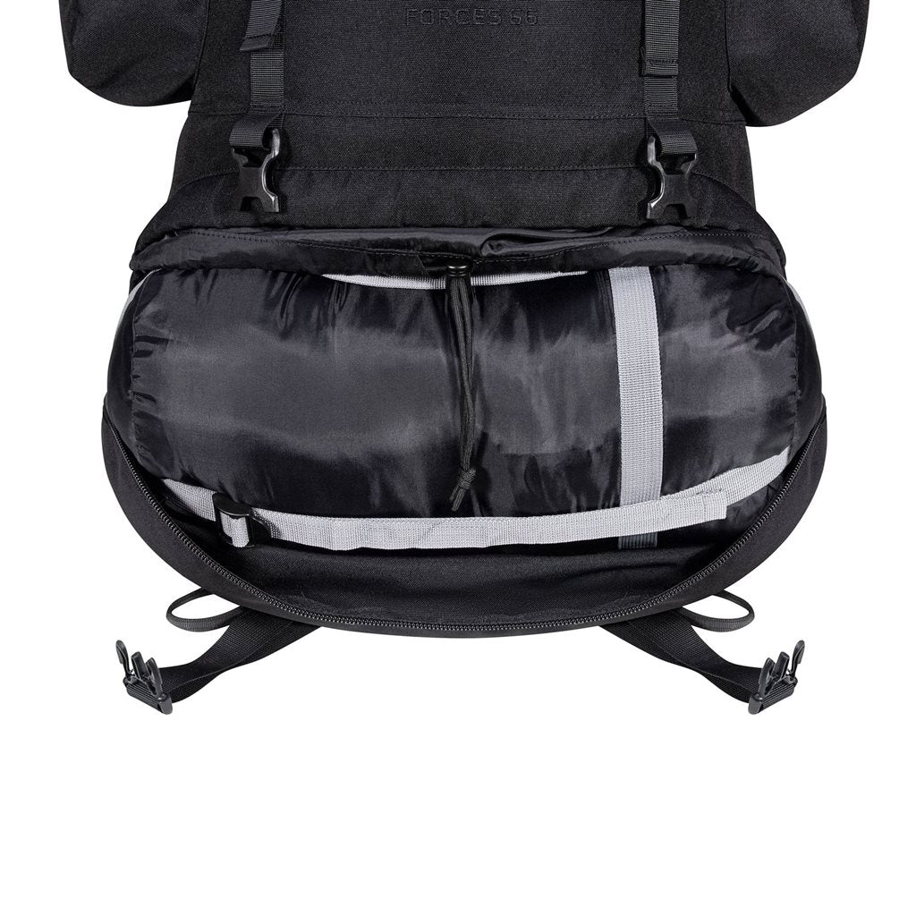 Mochila FORCES ELITE 66 L negra - ligera y resistente para uso táctico y outdoor