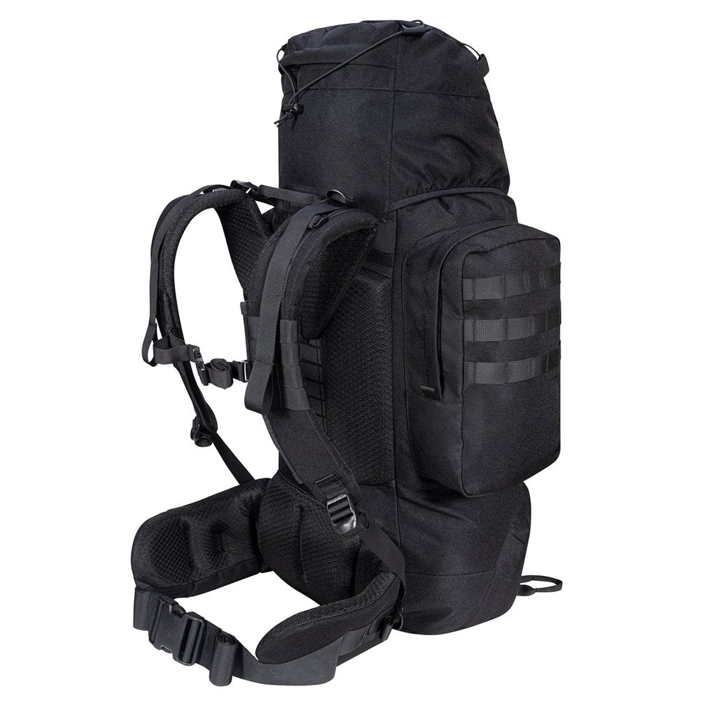Mochila FORCES ELITE 66 L negra - ligera y resistente para uso táctico y outdoor