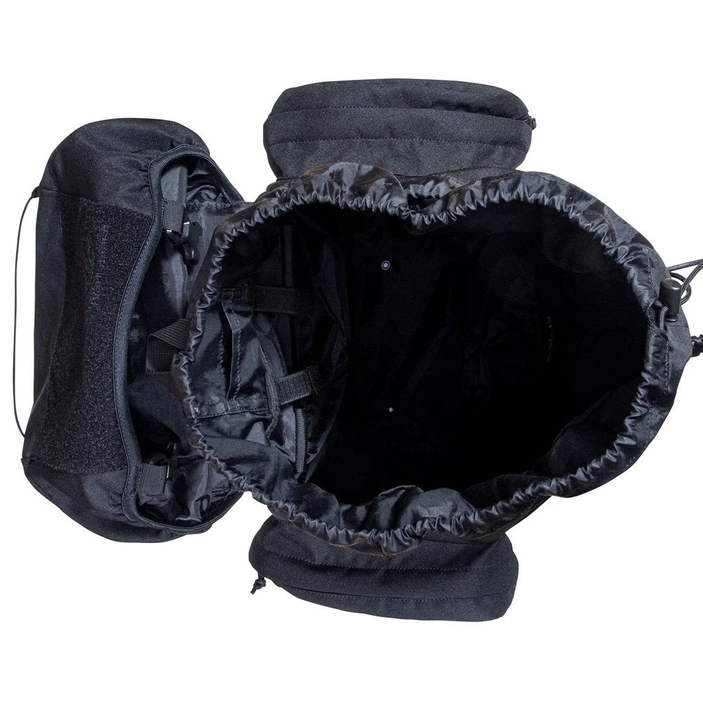 Mochila FORCES ELITE 66 L negra - ligera y resistente para uso táctico y outdoor