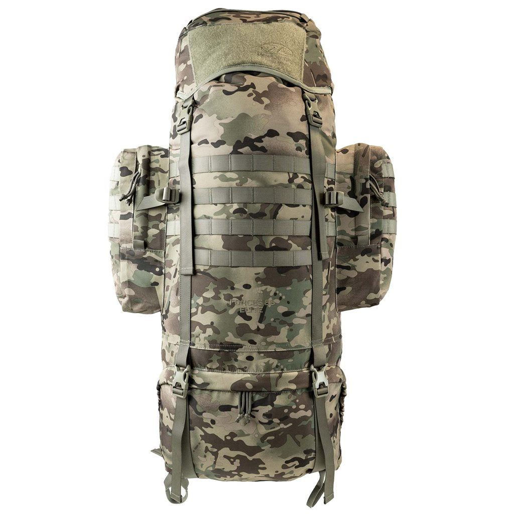 Mochila FORCES ELITE 88 L negra, ligera y resistente para uso tactico y outdoor