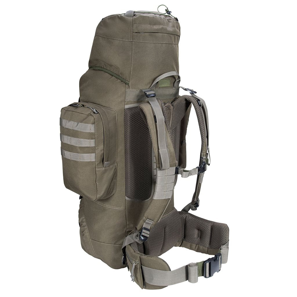 Mochila FORCES ELITE 88 L negra, ligera y resistente para uso tactico y outdoor