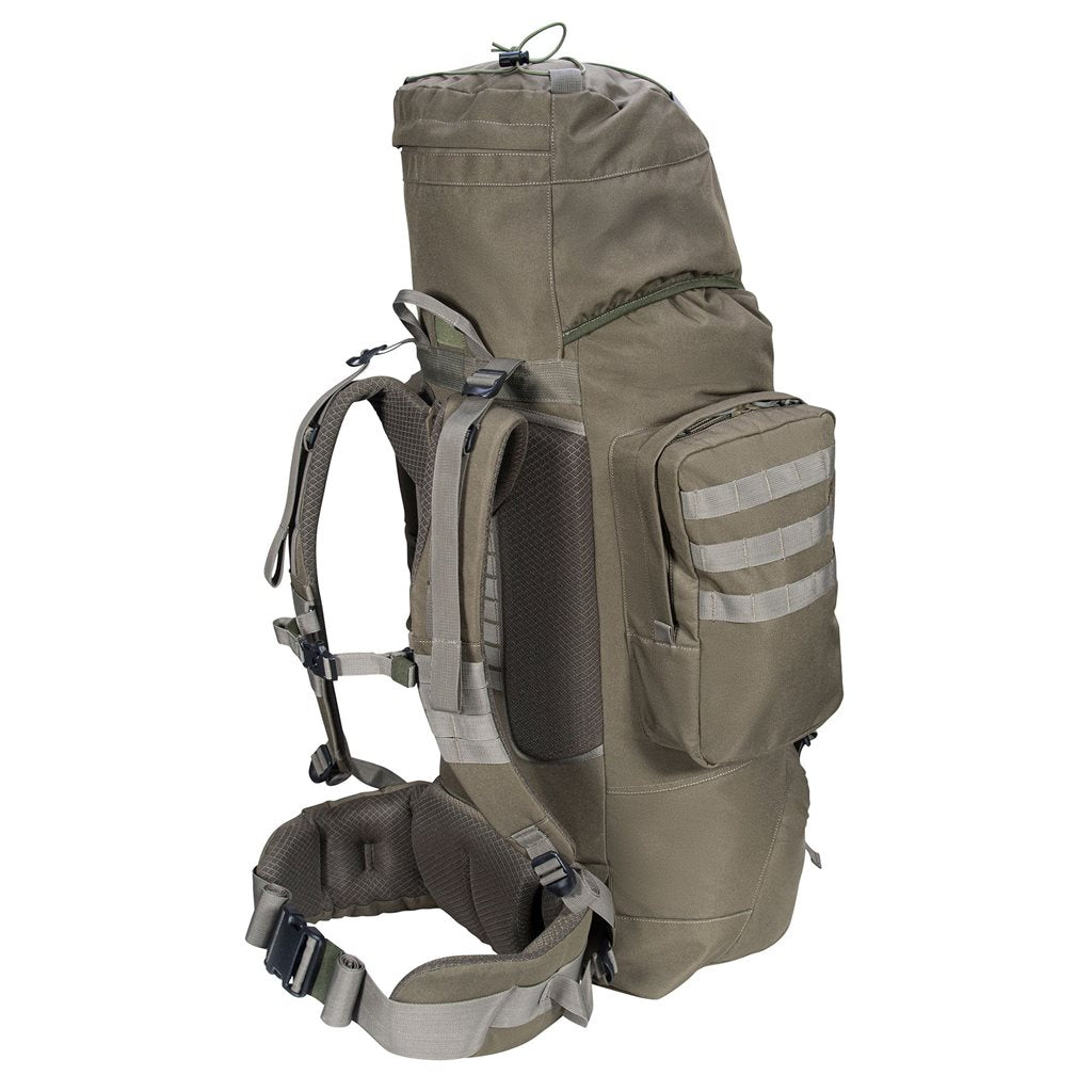 Mochila FORCES ELITE 88 L negra, ligera y resistente para uso tactico y outdoor