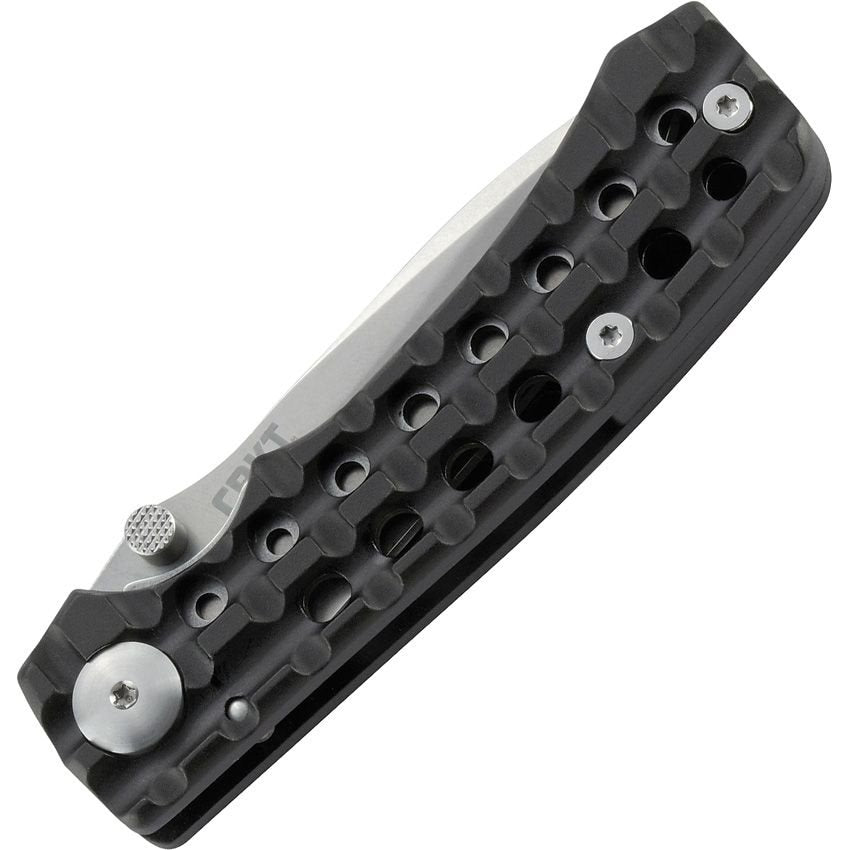 Navaja cerrable GO-N-HEAVY hoja lisa 8,9 cm acero 8Cr13MoV mango aluminio funda cinturon