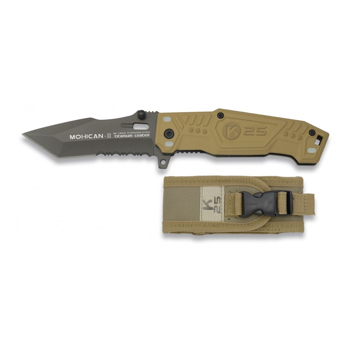 Cuchillo plegable MOHICAN II coyote K25