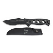 Cuchillo TACTICO 31824 negro K25 con funda de nylon