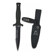 Cuchillo táctico BOTERO/K25 31825 negro con funda de nylon