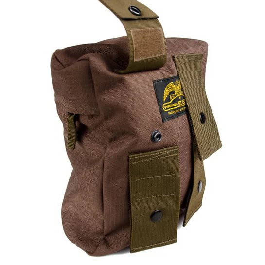 Bolsa lateral mediana RUSETA90M verde para mochila Alpinrucksack, volumen aprox. 5 L