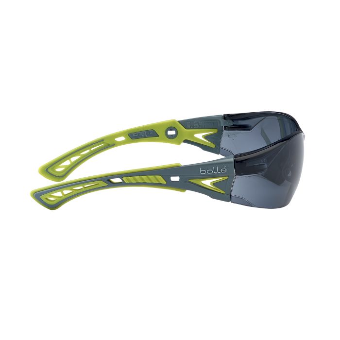 Gafas protectoras Bollé RUSH+ SMALL verdes con lentes ahumadas