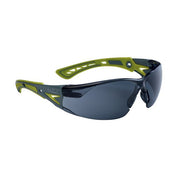 Gafas protectoras Bollé RUSH+ SMALL verdes con lentes ahumadas