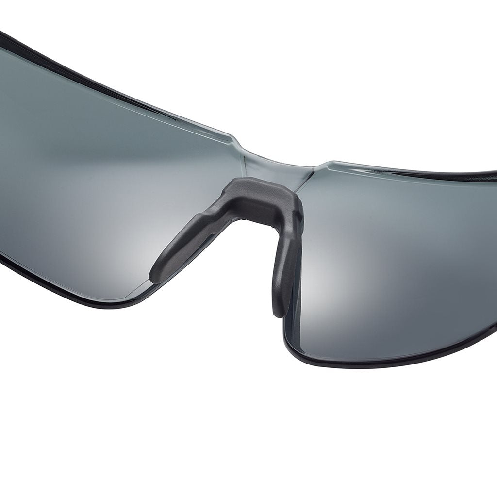 Gafas de protección RUSH+ 2.0 lentes ahumadas negras talla S para rostros estrechos