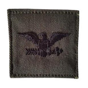 Parche de rango Coronel verde con velcro 5x5 cm